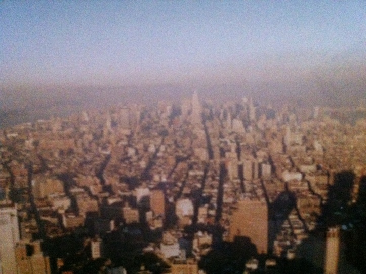 View from the former World Trade Center's South Tower, 1991. [Photo by me.]