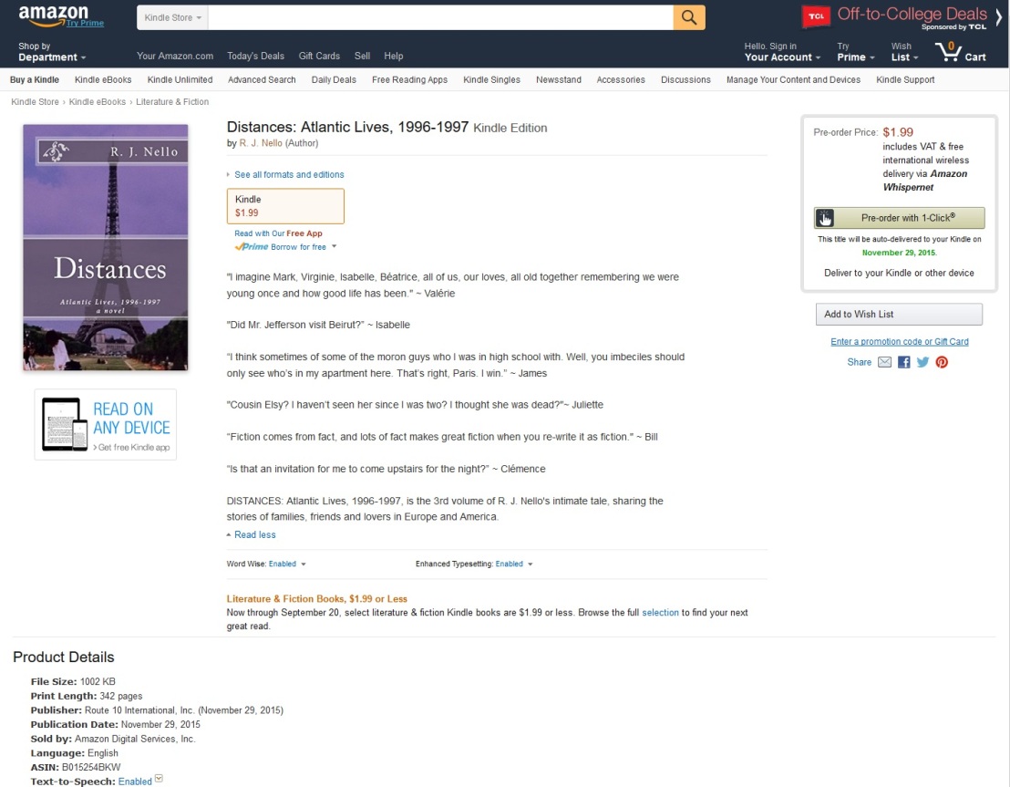 Screen capture of Amazon.com.